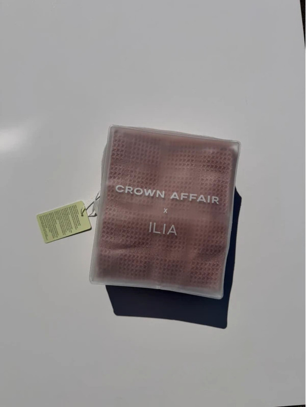 NWT Crown affair x Ilia pink hair towel limited edition
